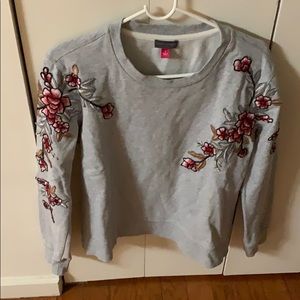 Vince camuto sweater with flower detail